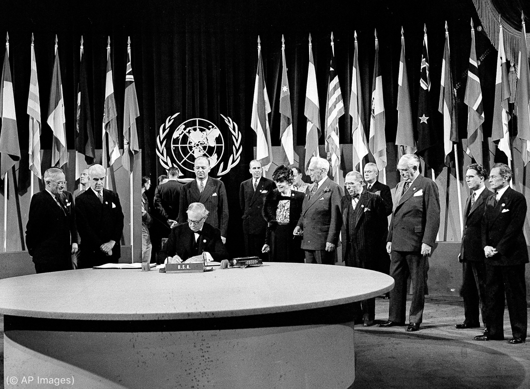 Connally Signs UN Charter